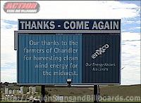 Rotating Tri-paneled Billboards 8' x 16'  Two Signs Back to Back